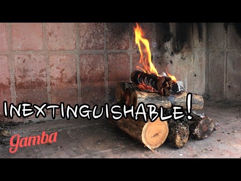 The easy way to light a fire – the self feeding/upside down method.